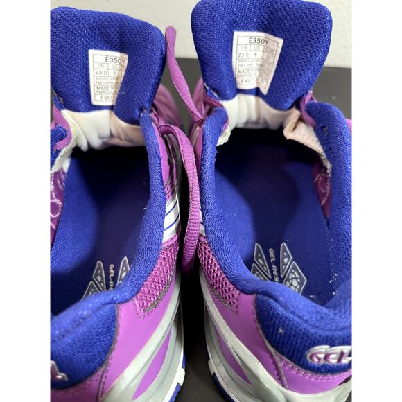 ASICS GEL - Resolution 5 Purple White Women's Tennis Shoes Size 6 E350Y - Picture 7 of 11